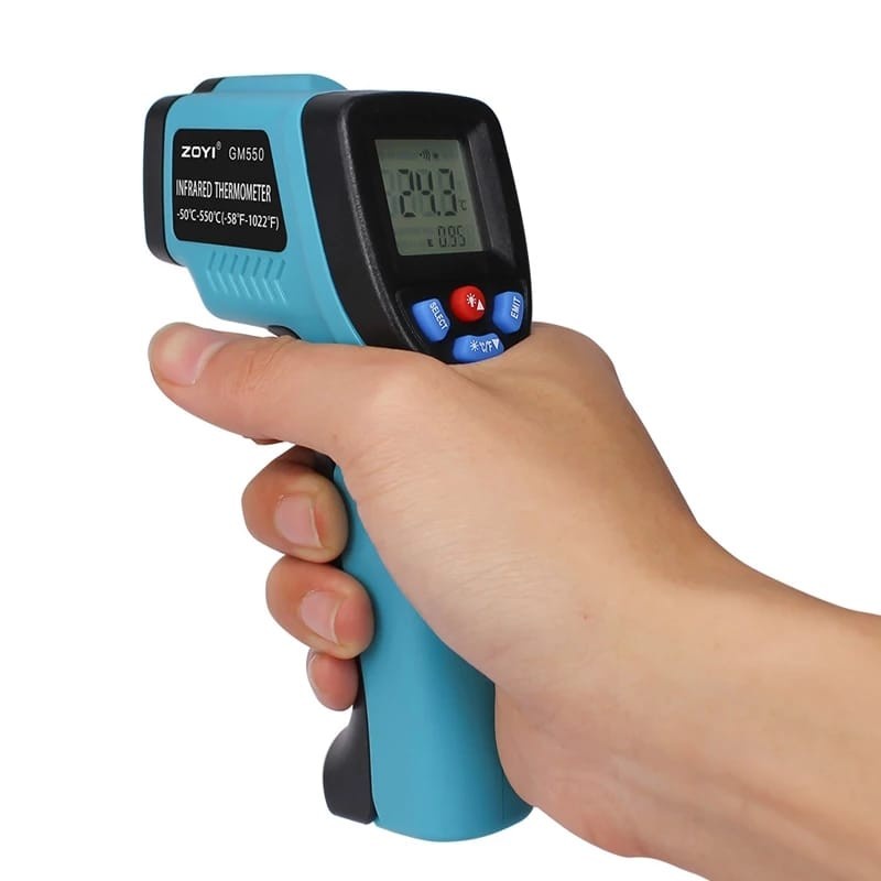 Zoyi GM550 Digital Infrared Thermometer IR Termometer Laser Termo Gun