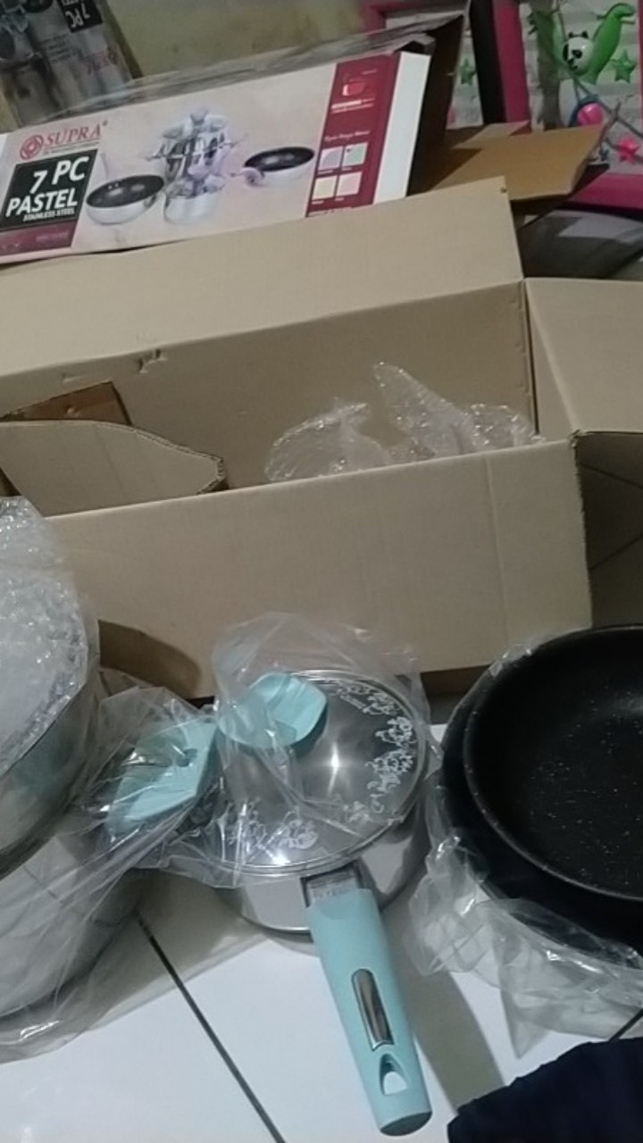 Wajan Set Induksi / Panci Set / 7pcs Cookware Set Supra - Turquoise