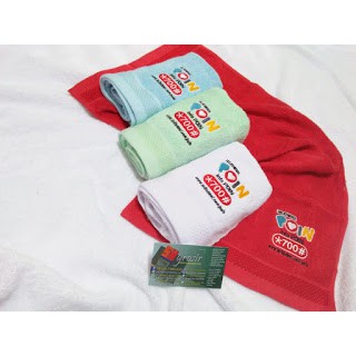 JH Souvenir Baby Born - MINIMAL 24 PCS Souvenir Handuk Bordir Merah Putih, Berries dan Kastex Uk Sport  - Souvenir Handuk Ulang Tahun Anak Paling Murah