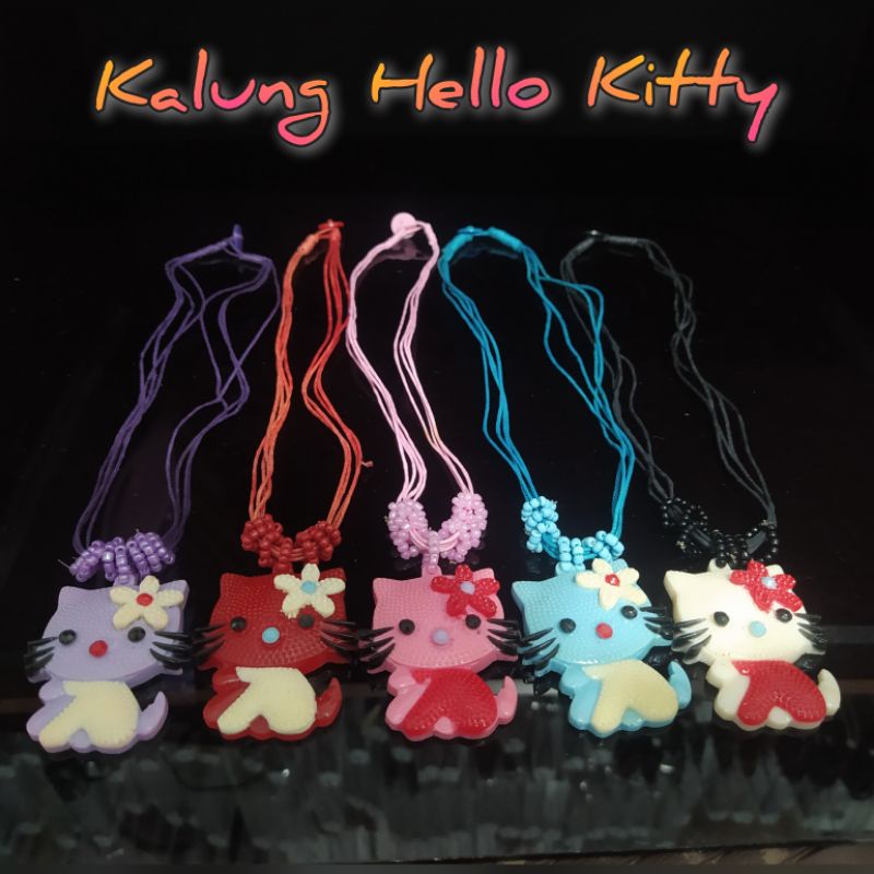 Kalung Anak Hello Kity Kancing