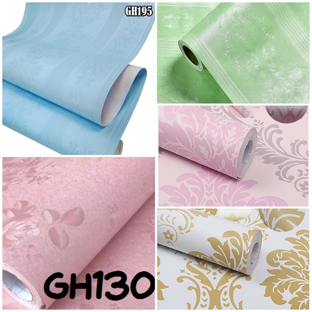 Wallpaper dinding Wallstiker kamar tidur Wallpaper hiasan dinding GH Premium Quality 45cm x 9mtr