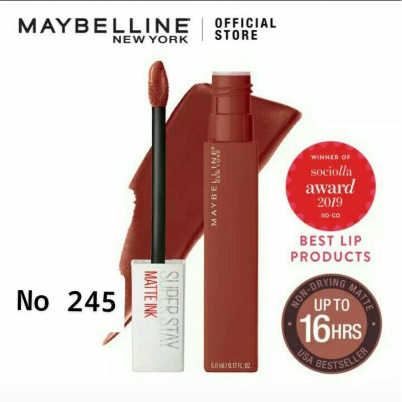 maybelline super stay matte ink no 245 seeker