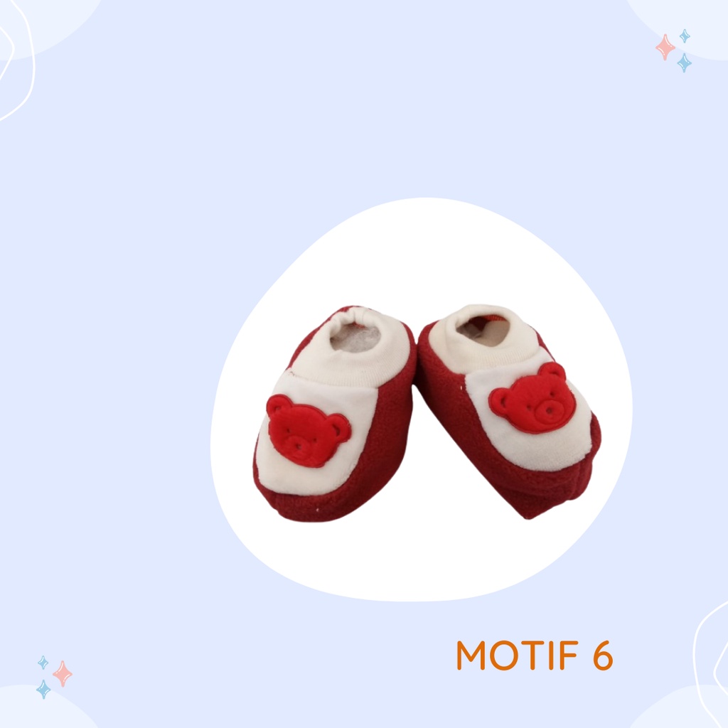 SEPATU BAYI ANAK / BABY PREWALKER SHOES SOCK ANTI SLIP LUSIANA E 681030