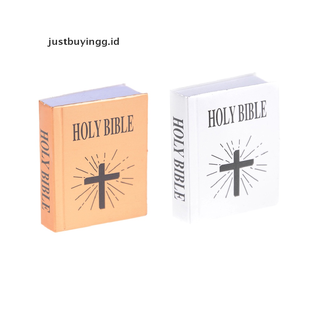 Justbuyingg.Id Miniatur Buku Alkitab Dekorasi Rumah Boneka 1: 12