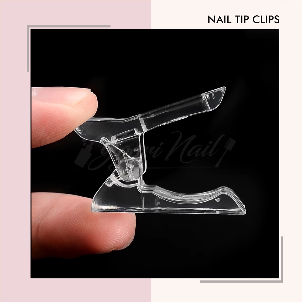 Nail tips clip penjepit kuku polygel extension nail clips