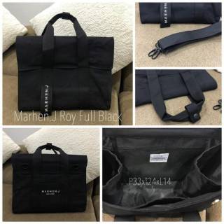  Tas  Korea Marhen  J  Roy Full Black tas  yg lagi ngehits best 