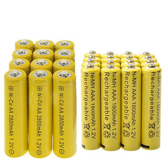 BATERAI AA RECHARGEABLE KUNING