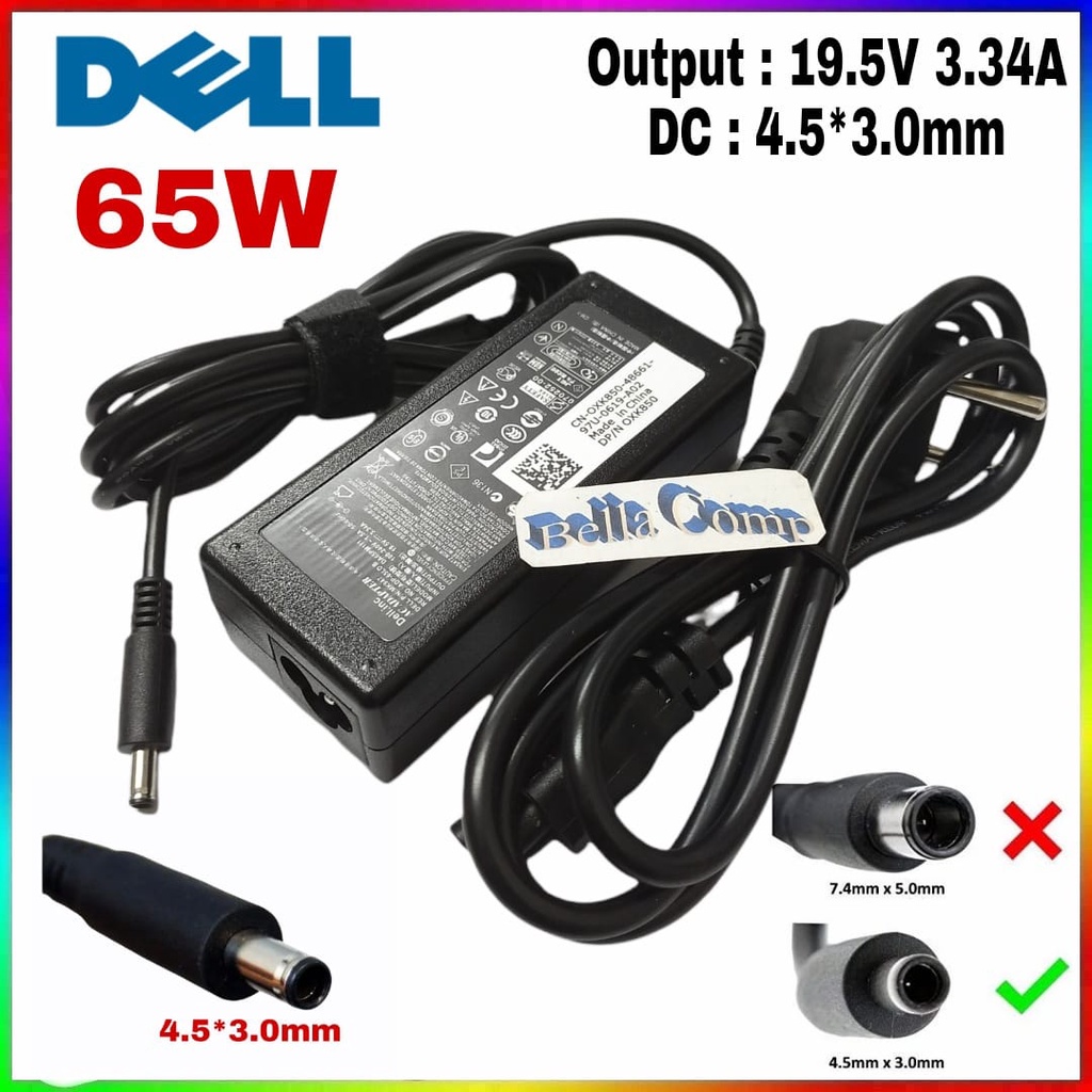 New 45W 65W 19.5V 2.31A AC Adapter Laptop Charger Compatible with Dell Inspiron P51F P25T P24T P57G P58F P69G P54G P28E P66F P35E 3558 7352 5555 5558 5559 5570 5755 5759 5770 5000 3000