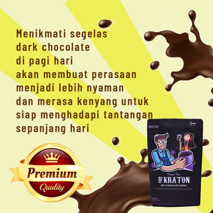 

PROMO Hot Chocolate Drink D Kraton 80 Dark Choco 180 360 gr