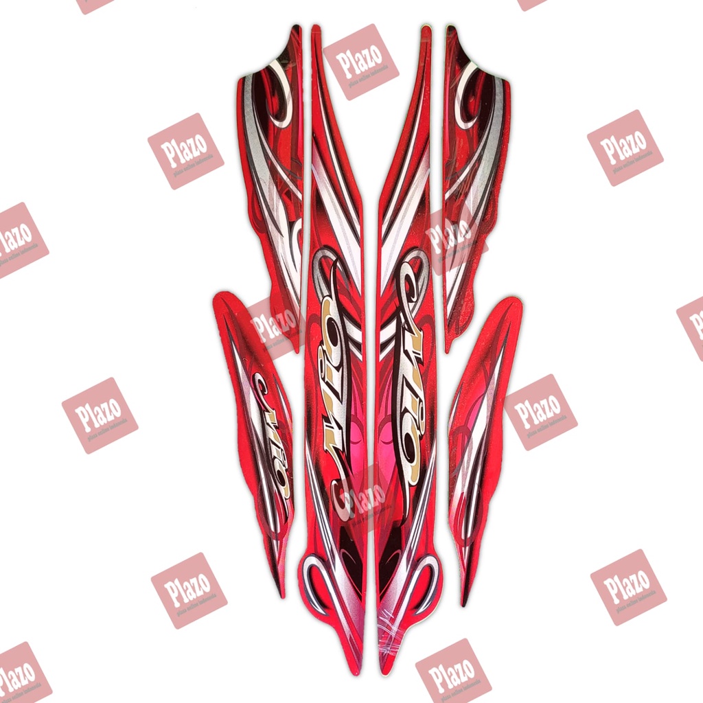 striping stiker lis body motor mio sporty 2010 merah