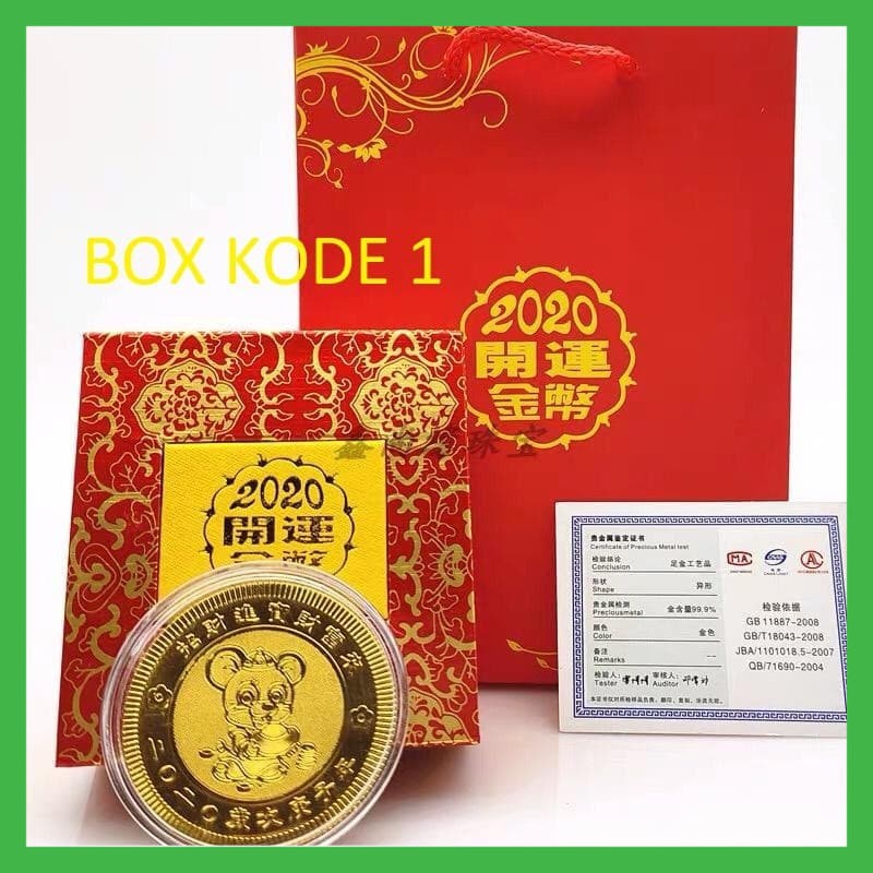 

NEW JEWELRY GIFT BOX KOIN EMAS EDISI SHIO TIKUS 2020 ~ COCOK UNTUK GIFT.