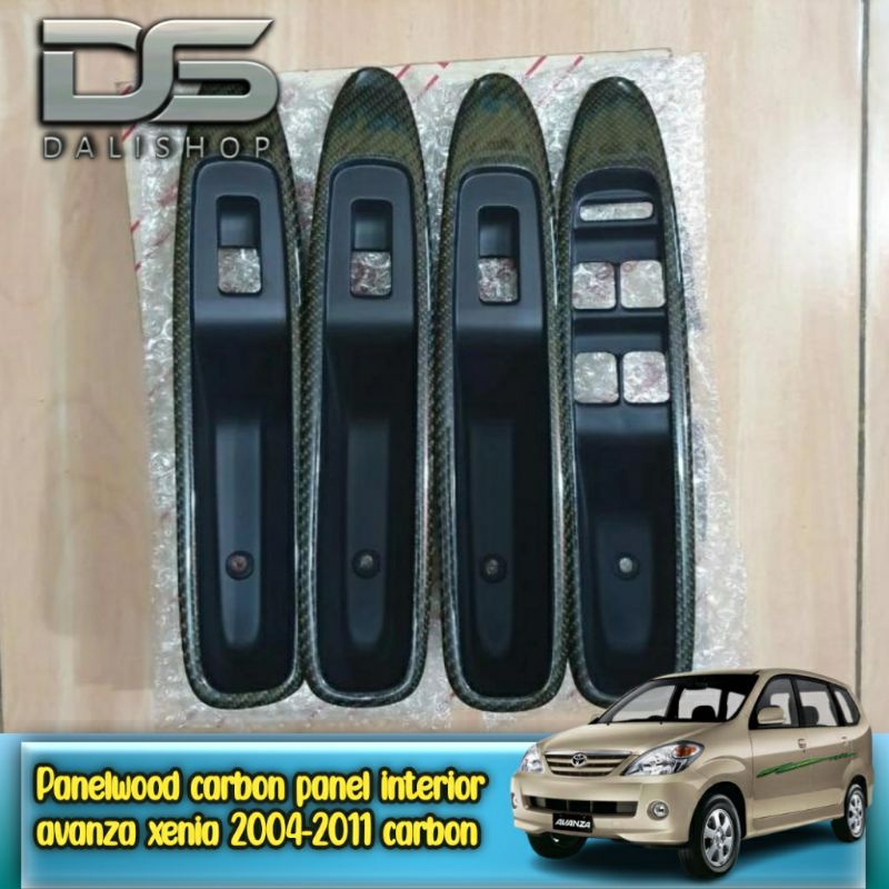 Panelwood carbon panel power window Avanza Xenia 2004-2011 carbon