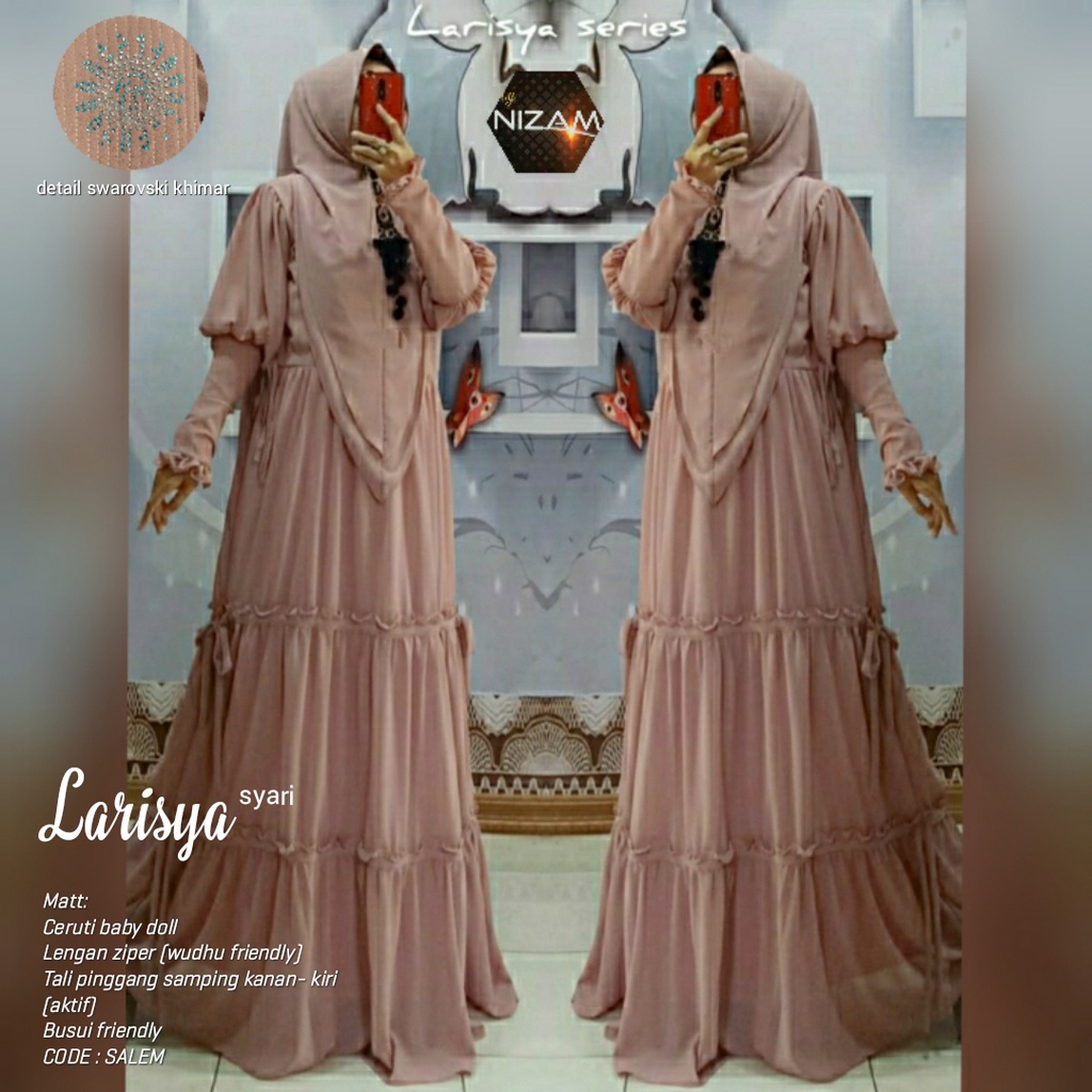 larissya syari | gamis syari | gamis syari polos | gamis