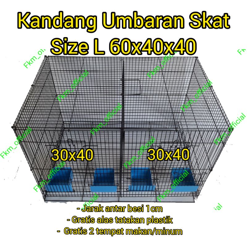 Kandang Umbaran skat 60x40x40