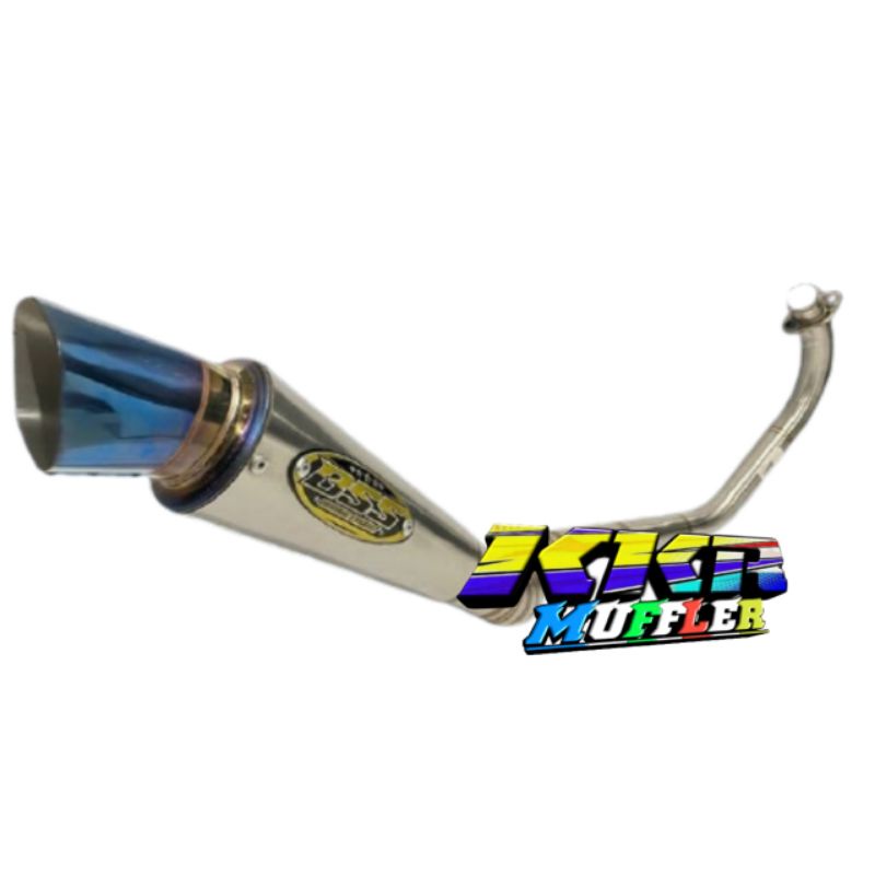 knalpot bss segi 6 pucuk blue sarangan setengah buat cb gl tiger megapro Satria Fu Vixion