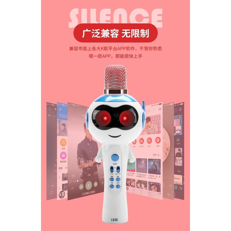 MICROPHONE / MIC L838 KARAOKE BLUETOOTH