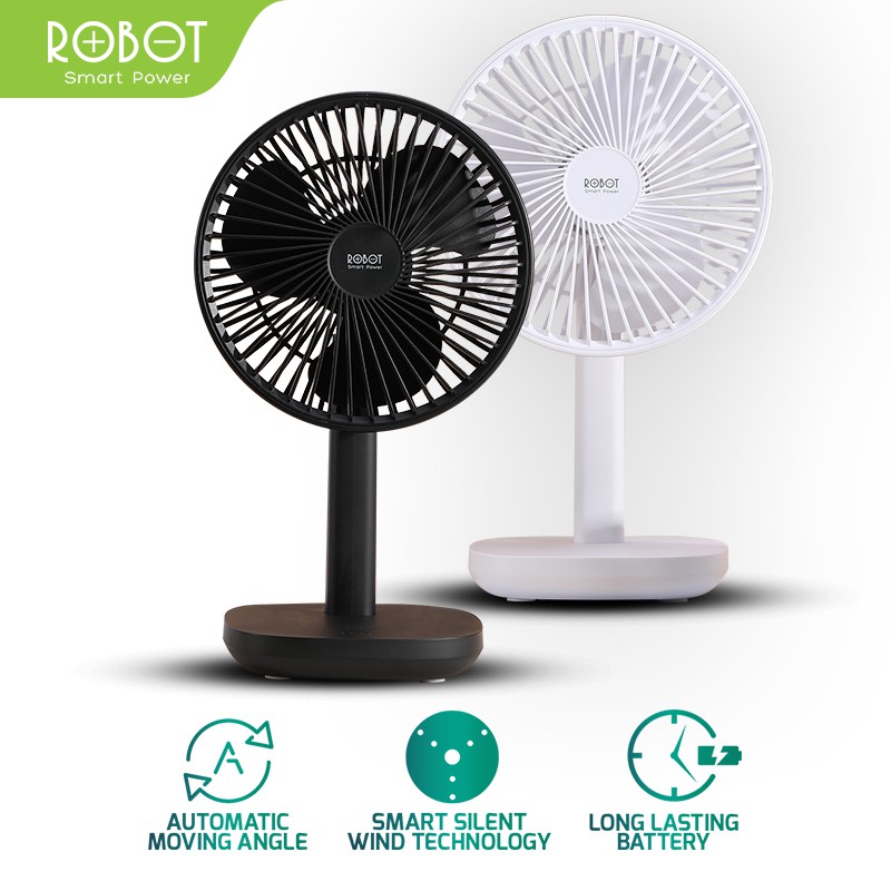 Jual ROBOT KIPAS MINI FAN ROBOT RT-BF12 4000mAh 6 Inches Oscillating ...