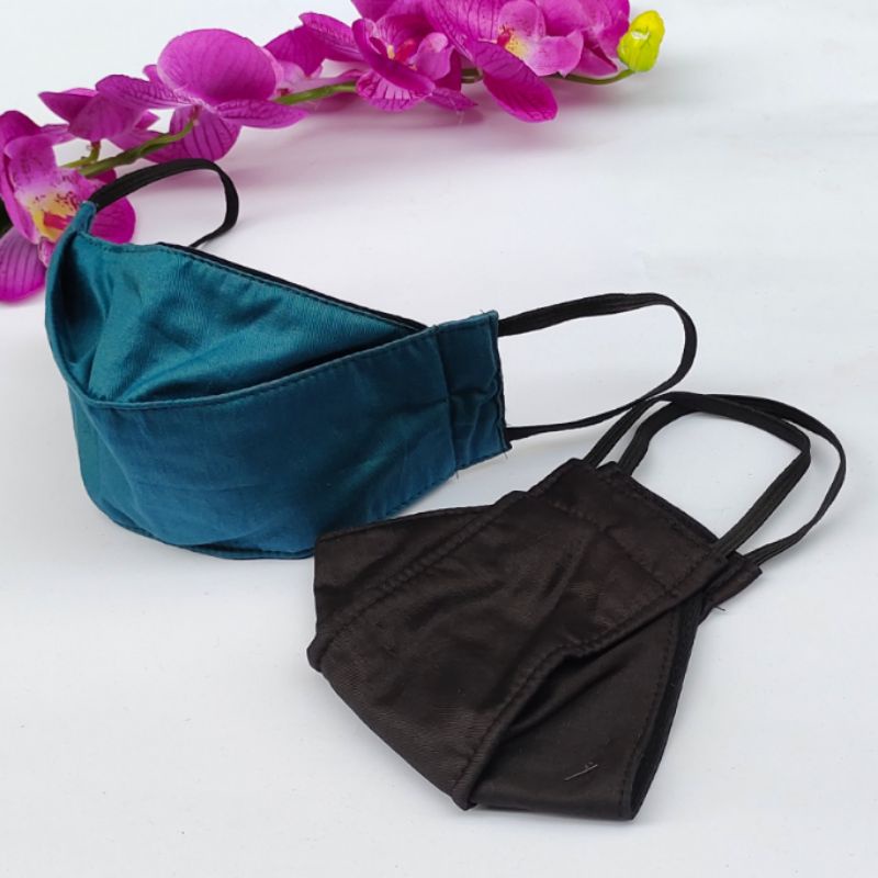 Masker Kain Evo 3D Polos - Masker Earlopp - Masker Polos