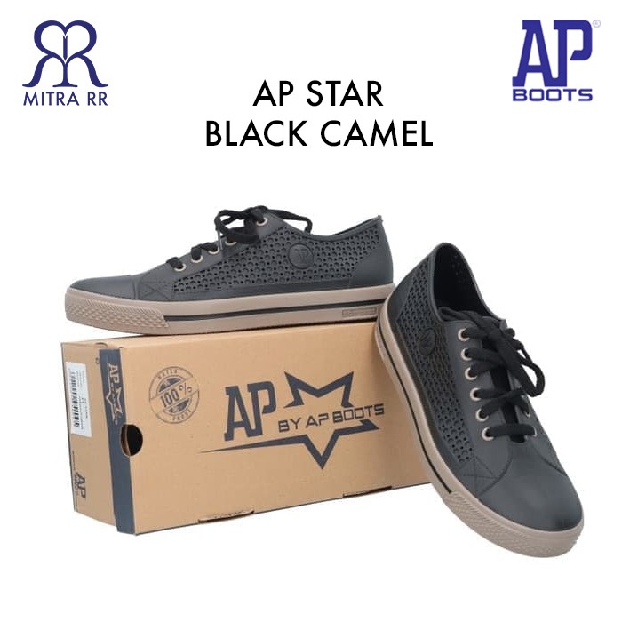 MitraRR Sepatu Kets ApStar AP STAR AP Boots Full Black Hitam Navy White Camel Coklat Black White