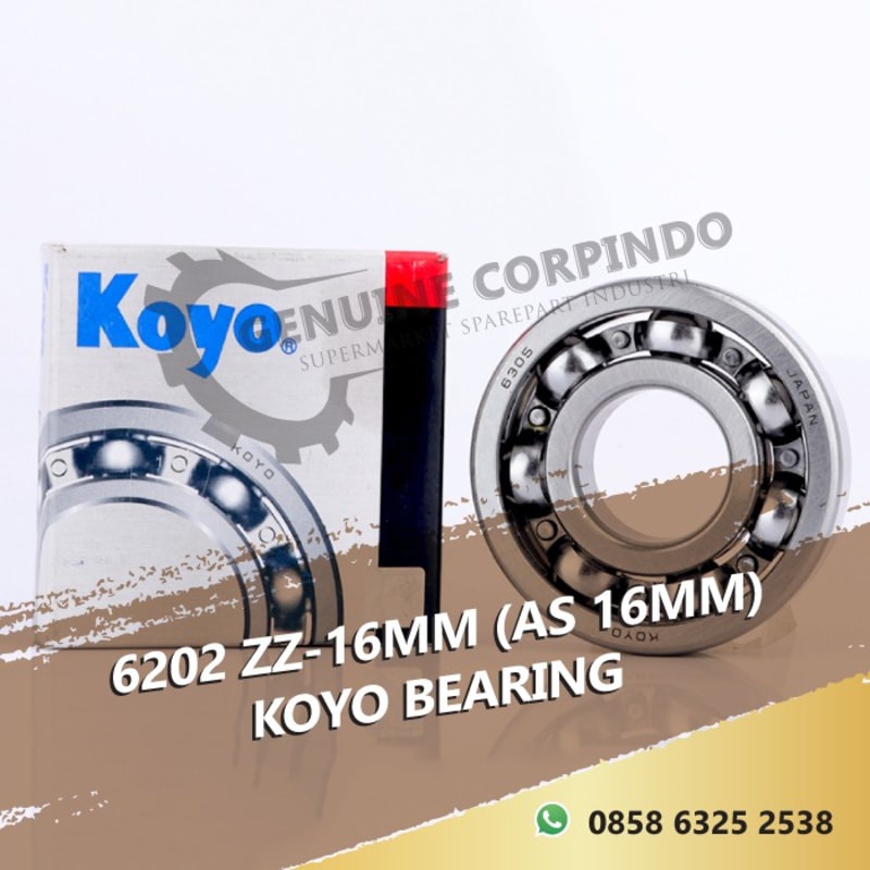 6202 ZZ-16MM (AS 16MM) KOYO BEARING
