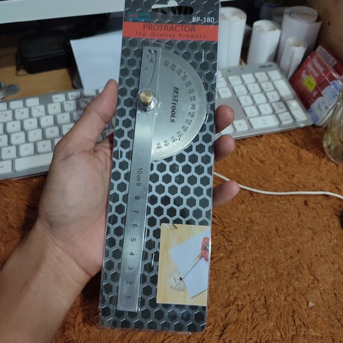

Promo Busur Derajat Penggaris Combi Stainless Protractor Alat Ukur Sudut Terbatas