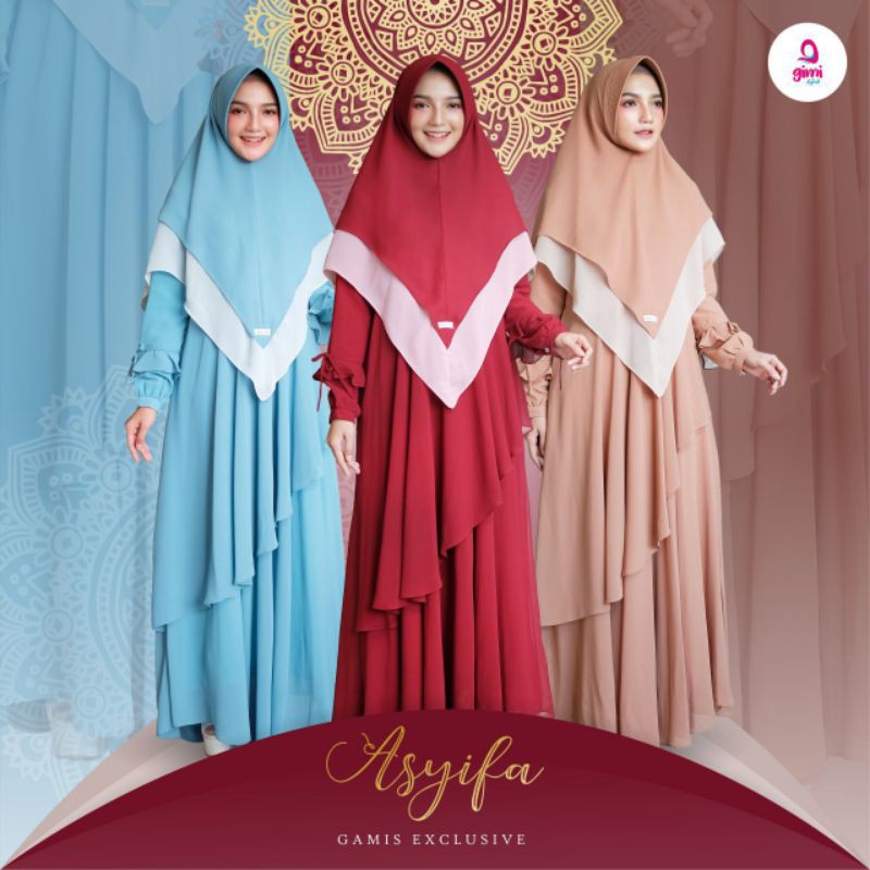 Asyifa Dress Gamis exclusive by Gimi hijab