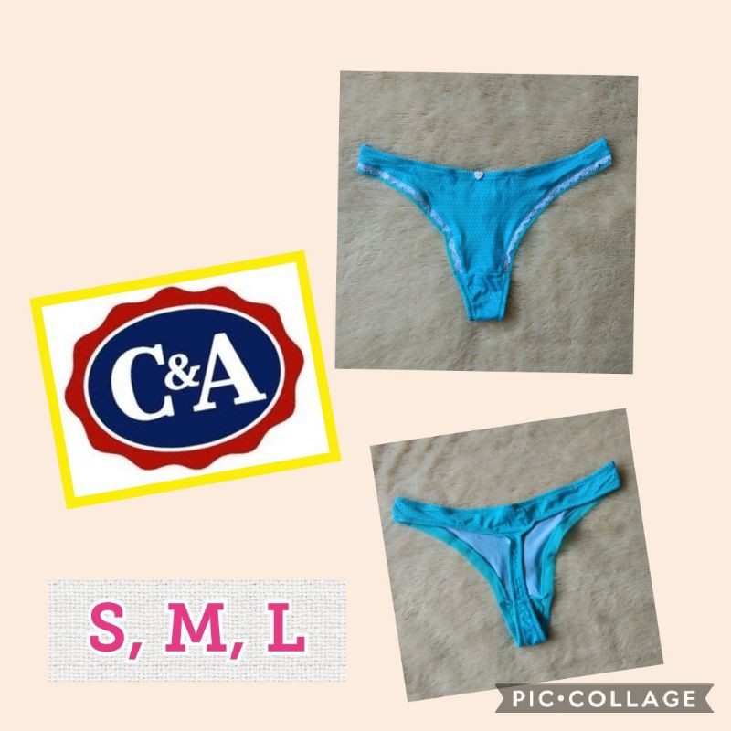 Thong Gstring Branded By C&A Toska Polka