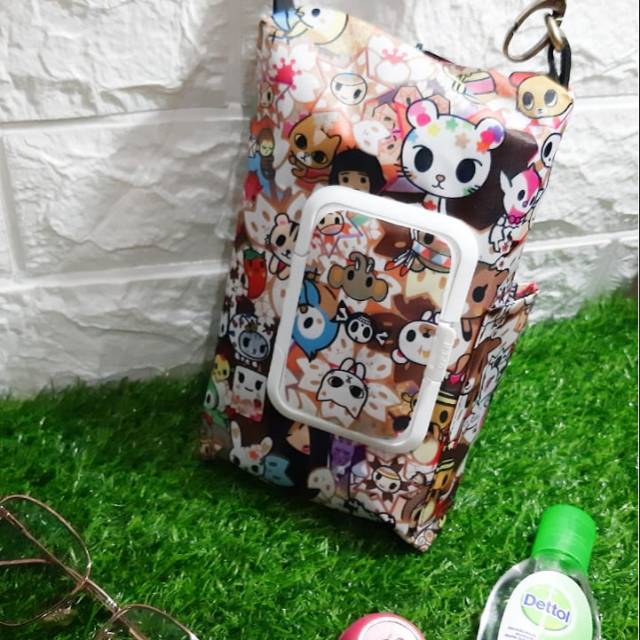 Pouch 3 in 1 tisu basah,tisuk kering dan handsanitizer