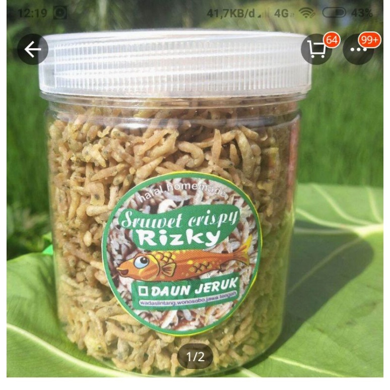 

SRUWET CRISPY ENAK GURIH MURAH KEMASAN TOPLES 230GR