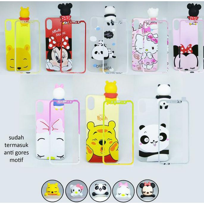 soft case Case Boneka Intip Oppo F5 A73 A79 Free Tempered Glass Softcase