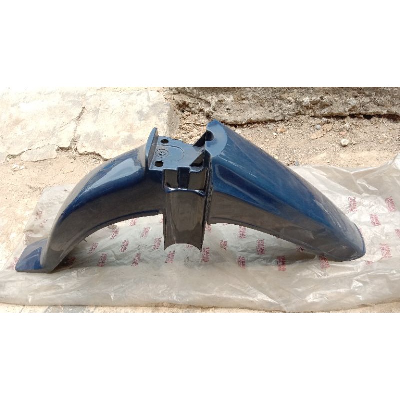 spakbor slebor depan Yamaha fiz SE  force one 1 warna biru tua original nos