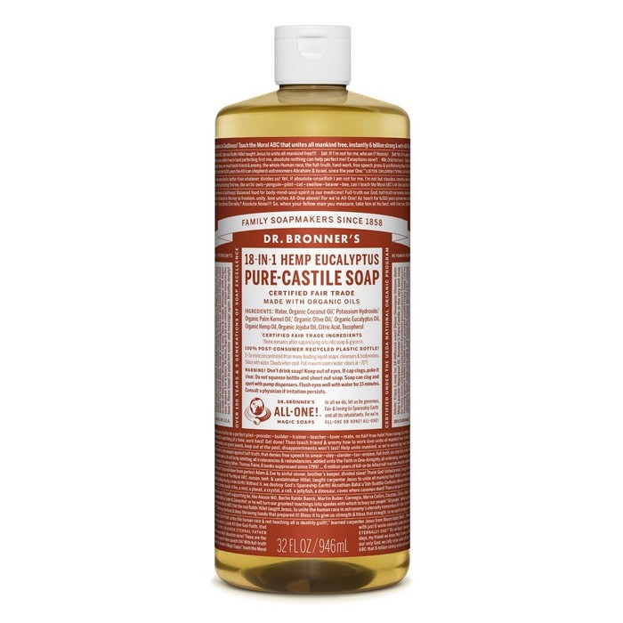 

Dr Bronner's Organic Eucalyptus Castile Liquid Soap - 946 Ml