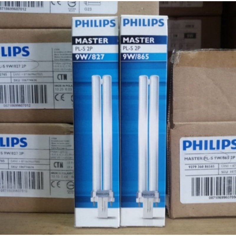 lampu philips pls 9w - lampu philips master PL-S 9w