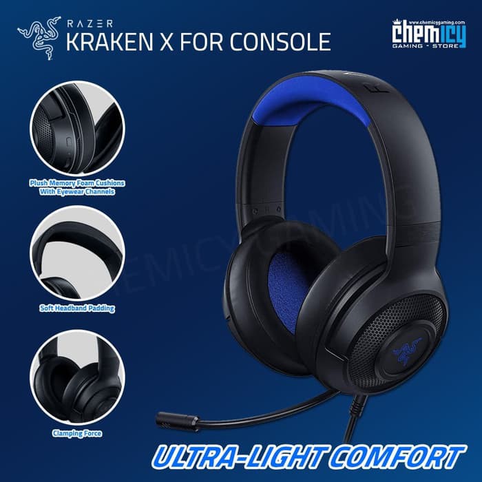 Razer Kraken X For Console Ultralight 7 1 Surround Gaming Headset Shopee Indonesia