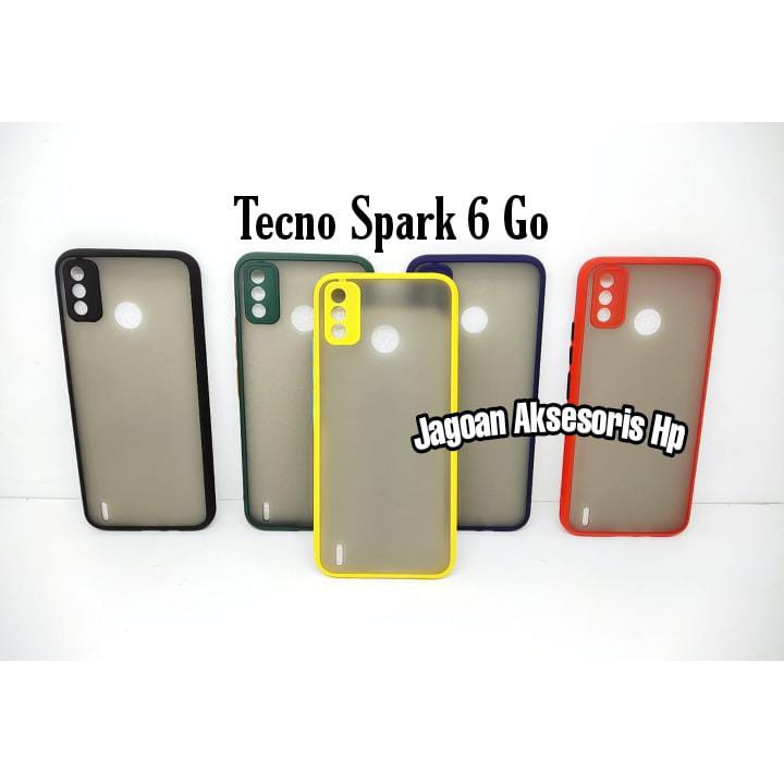 Bumper AERO CASE Tecno Spark 6 Go 7 Hardcase My Choice List Warna Matte