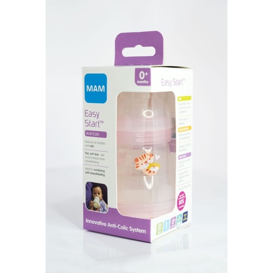 MAM EASY START Anti Colic Bottle 160 ml Botol Susu Wide Neck Anti Sedak / Anti Kolik 160ml NEW