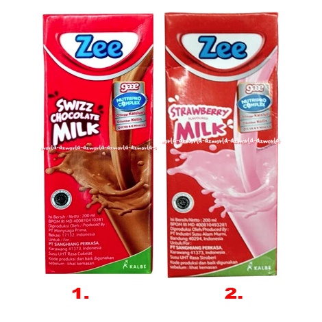 

Zee Up & Go 200ml Susu UHT Coklat Strawberry Susu Kotak Anak Siap Minum Cokelat Upgo Up&go Zii