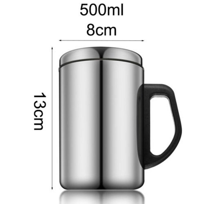 Stainless Steel Thermal Travel Mug Insulated Coffee Water Tea Cup 350ml 500ml Shopee Indonesia