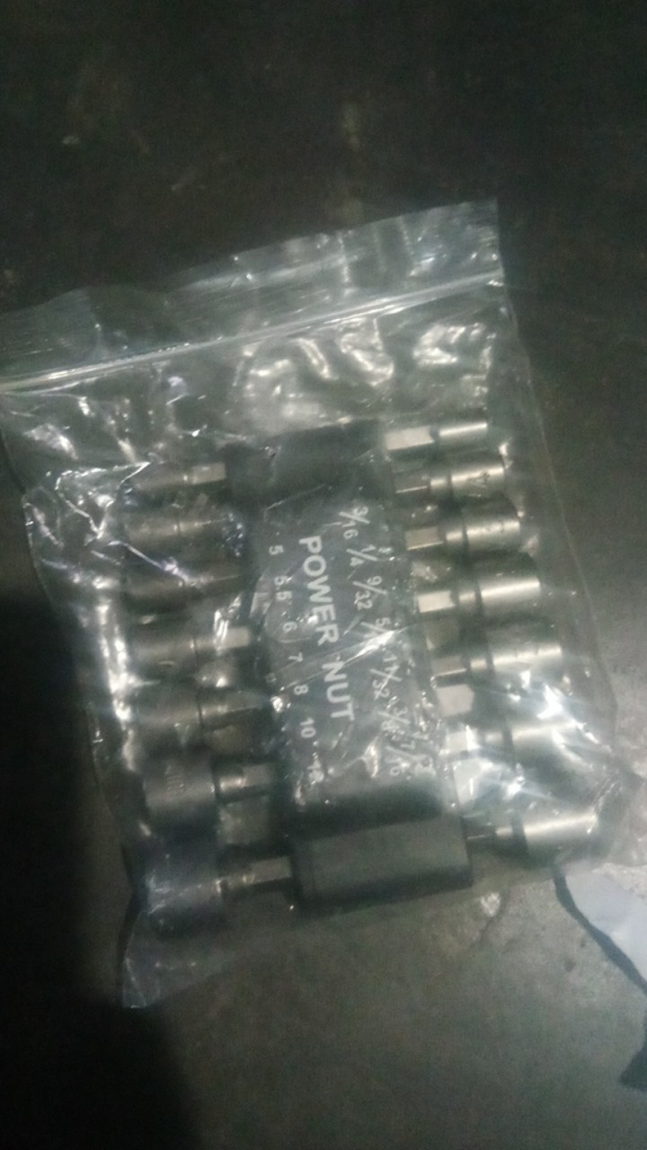 Qianxiyang 1 Set/14 Pcs Mata Bor Power Nut Driver Sae Metrik Soket Kunci Pas Sekrup Hex Shank