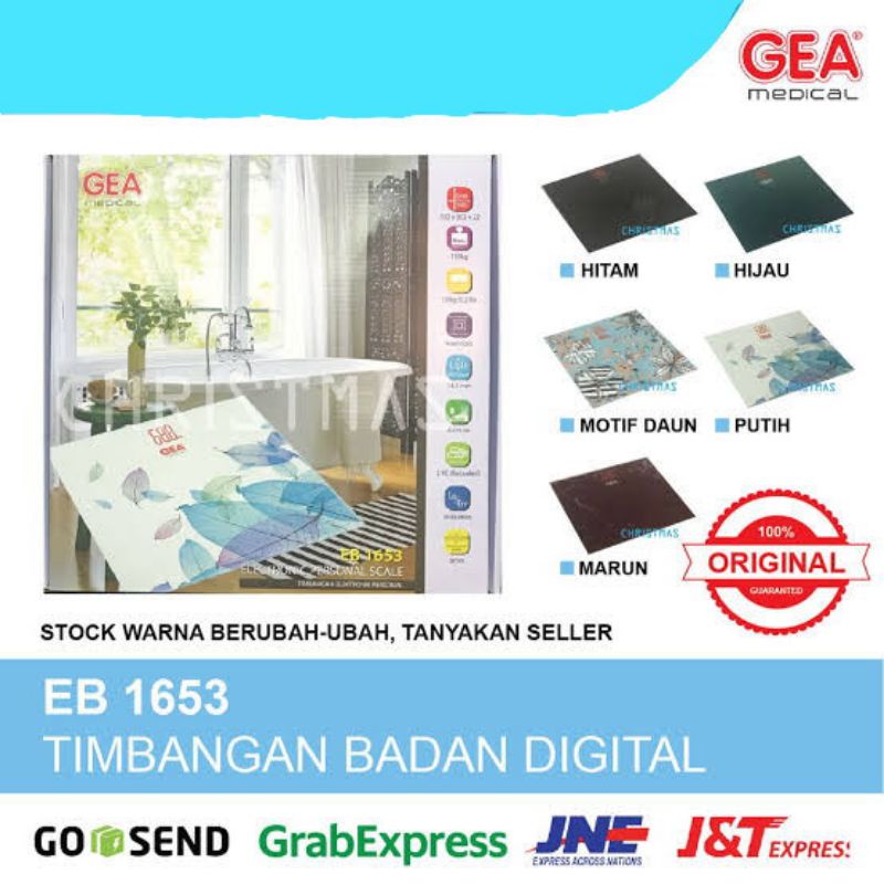 Timbangan berat badan digital Gea 1653