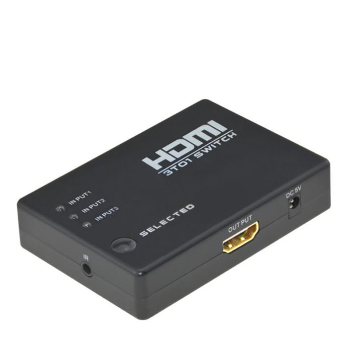 

PROMO - Perlinta HDMI Switch 3 Port Full HD 1080P with Remote Control - 3T01
