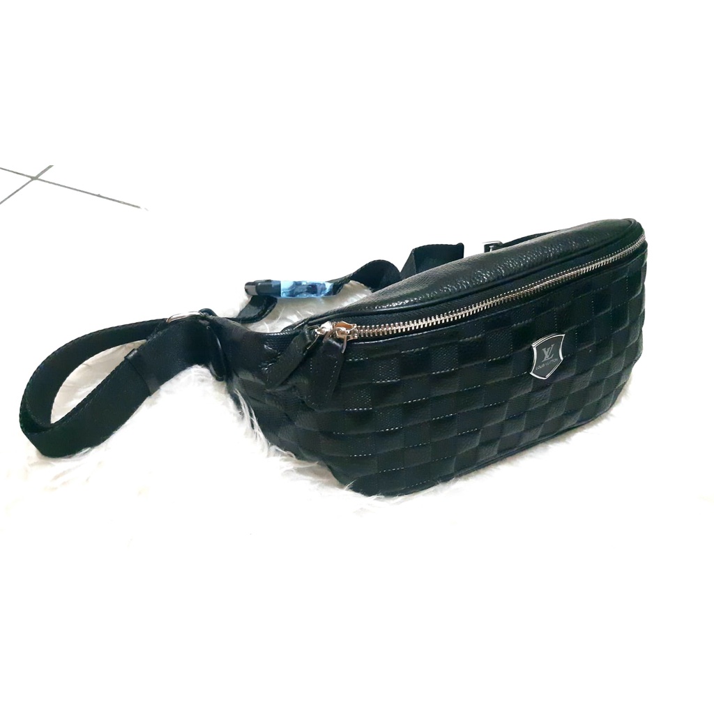 TAS SELEMPANG KULIT ASLI / WAIST BAG IMPORT KULIT ASLI UNISEX-L-V