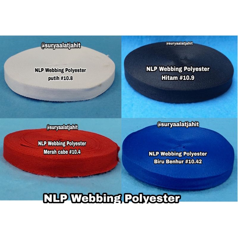 NLP Webbing Polyester 3/8in (1cm) Polos =rp.11.000/1pcs