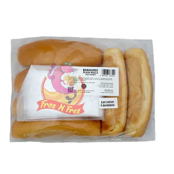 

BERNARDI Roti Hot Dog 300 Gram (6 Pcs) - Polos