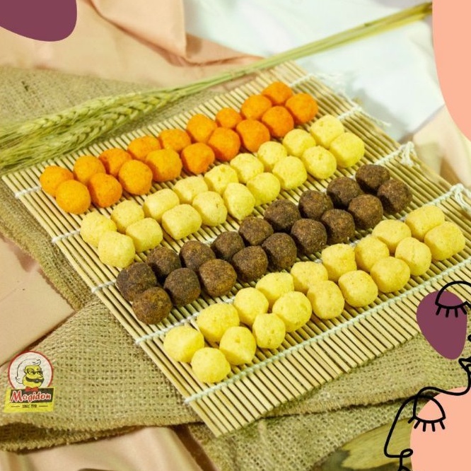 Mogidon Chiki Ball Jagung rasa Balado 500gr / Snack Cemilan Murah