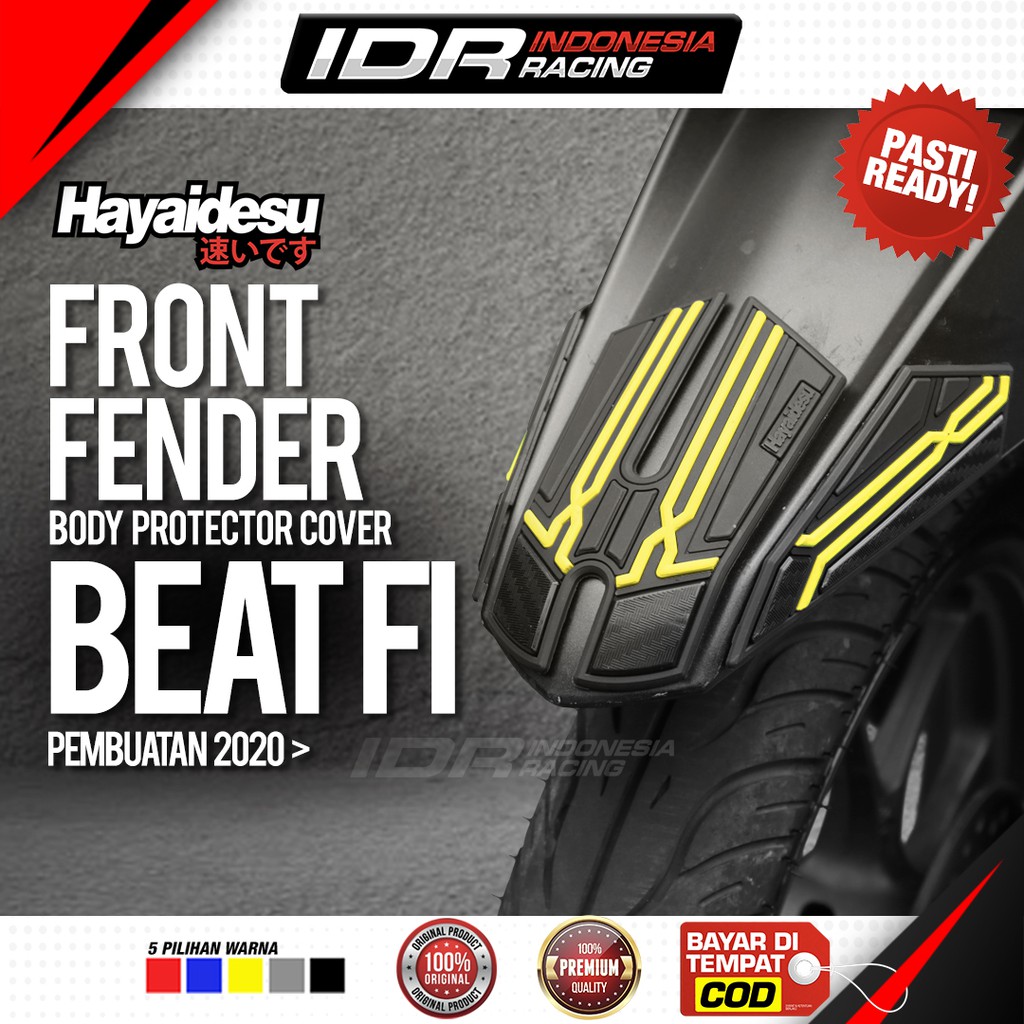 Hayaidesu BEAT New fi 2020 Deluxe Front Fender Cover Body Protector Aksesoris Honda