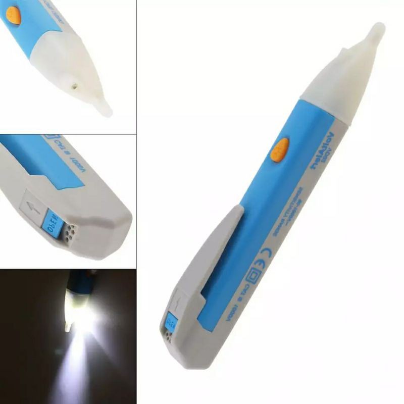 Digital Tes Pen Senter AC Voltage Detector Alert 90 to 1000V Led Light