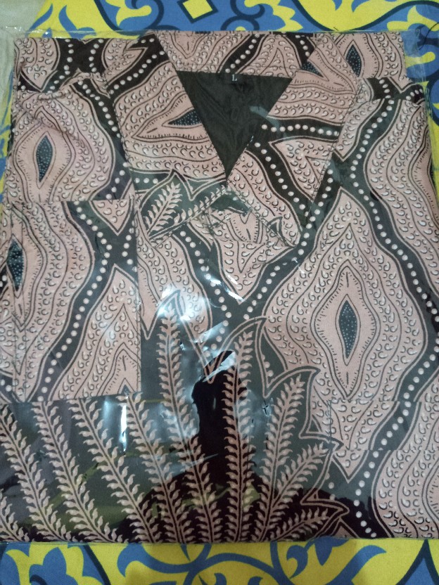 Pari Mocca Panjang Kemeja Batik Pria Full Furing Katun Sragenan
