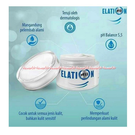 Elation ph 5.5 Krim Pelembab Wajah Untuk Melembabkan Wajah 50gr