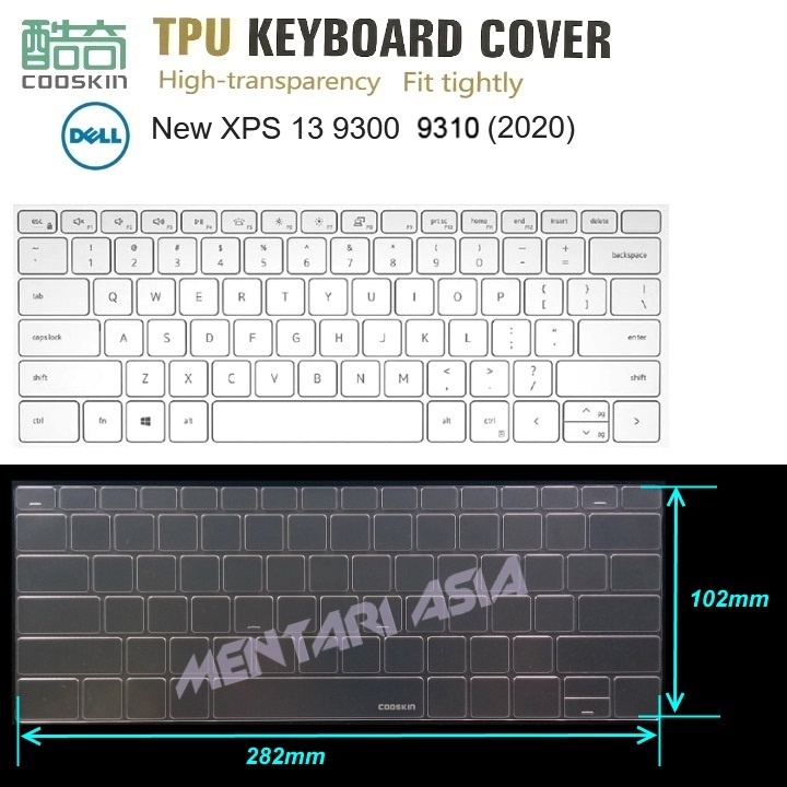 Keyboard Protector DELL NEW XPS 13-9300 9310 - COOSKIN PREMIUM TPU